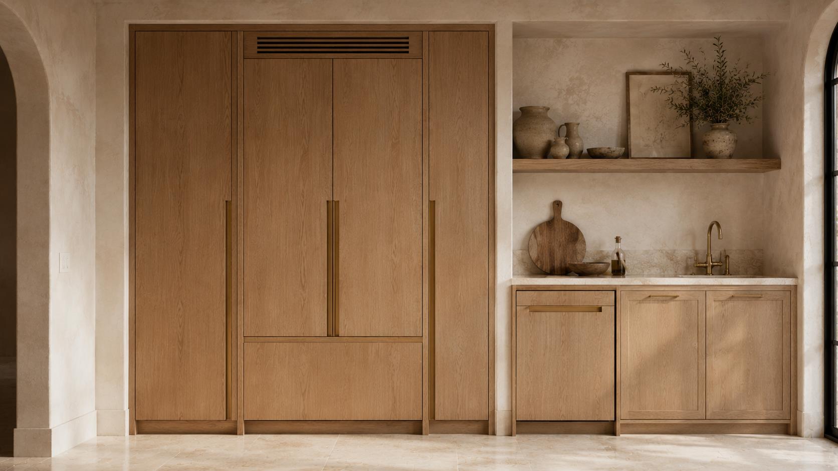 Integrated Appliance Panels with Minimalist Latches